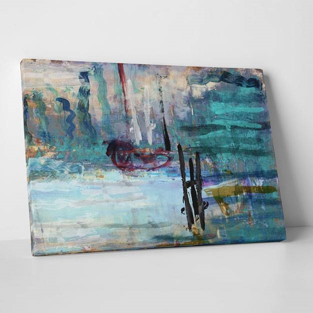 Picture of Charlotte's Finger Painting Large Canvas Print