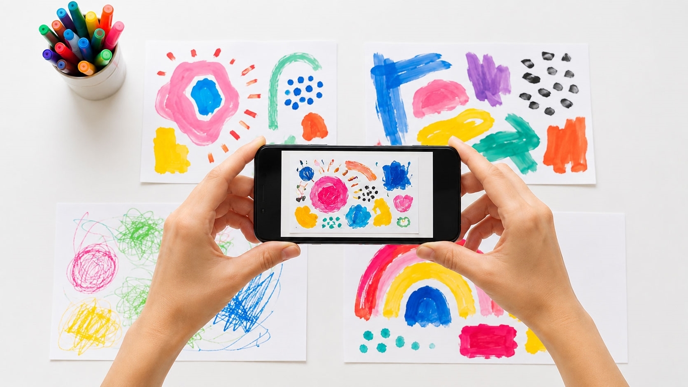 How To Photograph Children's Artwork Before It Fades